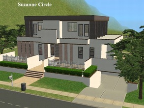 Sims 2 — Suzanne Circle by millyana — Made especially for Suzanne70, this ultra modern 3 bedroom, 2.5 bath home has a