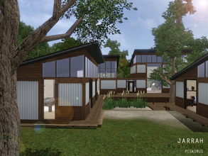 Sims 3 — Jarrah by peskimus — Jarrah is an eco-friendly house situated in the heart of the Australian bush, made from