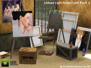 Sims 3 — Urban Loft Artist Cove Part 1 by TheNumbersWoman — Continuing the Urban Loft Style with a nice cozy Artist Cove.