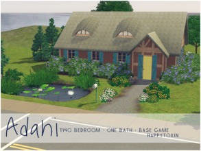 Sims 3 — Adahi by happytoxin — Sometimes a Sim just wants to get back to nature - and this is a great home in which to do