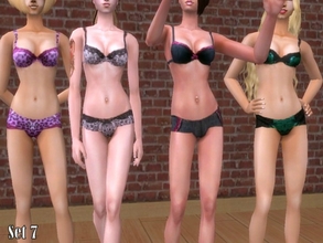 Sims 2 — Set 7 by Well_sims — This set includes four undergarments for your sim.