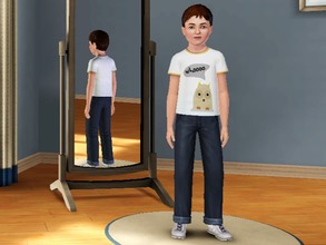 Sims 3 — Owls say Whoooo - Male by amybabe18 — Owls say Whoooo T-Shirt for male children. You will find this under