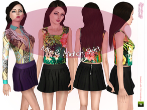 Sims 3 — Mushroom Chanterelle Skirt by Simsimay — Every wardrobe need key items which are combinable with almost