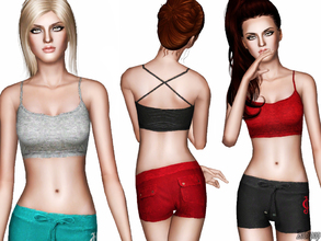 Sims 3 — Criss-Cross Sports Bra by zodapop — Sports bra with criss-cross straps. ~ Custom launcher thumbnail ~ 1