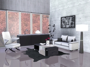Sims 3 — Atlas Living Room by sim_man123 — A modern, slightly minimalistic living room to provide your sims a comfortable