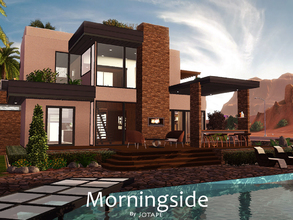 Sims 3 — Morningside by -Jotape- — Morningside is a modern and ECO house with a beautiful view for the desert. Features