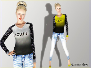 Sims 3 — Celfie jumper by Summer_Sims2 — Everyday/formal use 3 recolorable channels YA/A 