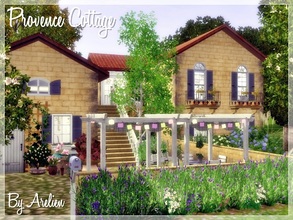 Sims 3 — Provence Cottage by Arelien — Attractive french lavender themed cottage with 2 bedrooms, 1 bathroom.