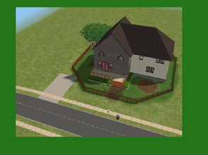 Sims 2 — 1, Country Cottage by xSimsSistersx2 — This house is set in the countryside, and it\'s just a cute medium-sized