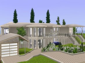 Sims 3 — Luxury Villa by Suzz86 — This Luxury Villa offers you a livingroom with fireplace,kitchen and dining,2