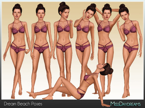 Sims 3 — Dream Beach Poses by MissDaydreams — Dream Beach Poses: - inspired by poses from last picture - I know that they
