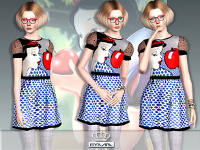 Sims 3 — Snow white Dress by EsyraM — a unique dress inspired by Valentino , not recolorable
