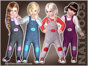 Sims 3 — Toddler Bear Overall Set by natef005 — The set includes 2 items: an overall and trainers. The Overall: Gender -