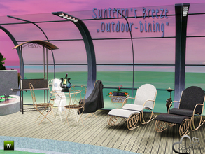 Sims 3 — Sunterra's Breeze Outdoor Dining by BuffSumm — Your Sims want to have a lot fun and luxury while having a BBQ?
