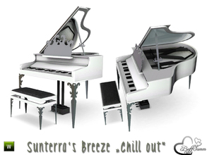 Sims 3 — 'Sunterra's Breeze' Outdoor Grand Piano by BuffSumm — Part of the *'Sunterra's Breeze' Outdoor* ***TSRAA***