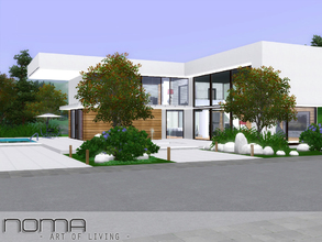 Sims 3 — Noma by BibaRiba2 — Noma - art of living. Smaller moderen house - with minimalistic, arsty design. Inspiration