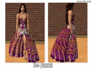 Sims 2 — 84-Janus by Well_sims — Beautiful magic purple gown for your sim.