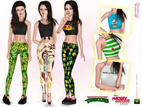 Sims 3 — Popart & Ninja Turtles Playful Print Set by Simsimay — You wish to find out more playful, unique and trendy