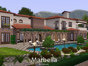 Sims 3 — Marbella by -Jotape- — Marbella is a big spanish mansion with an amazing view for the sea. Features entrance