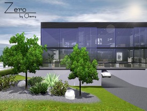 Sims 3 — Zero by chemy — This Ultra Modern loft style home offers an open concept floor plan with the living, dining,
