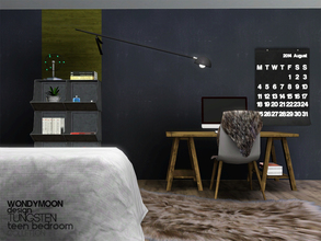 Sims 3 — Tungsten Teen Bedroom by wondymoon — - Tungsten Teen Bedroom - wondymoon@TSR - Aug'2014 - All objects are