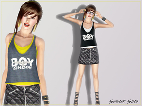 Sims 3 — Boy London Top by Summer_Sims2 — Need only Base game Two recolorable channels Everyday/Formal/Athletic YA/A 
