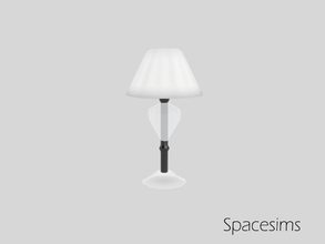 Sims 3 — Kenna bedroom - Table lamp by spacesims — A table lamp combining both glass and opaque elements. Shiny metals