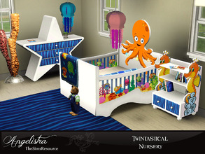 Sims 3 — Angelistra Twintastical Nursery by Angelistra — Features a brand new kind of crib for TWINS!!! This nautical