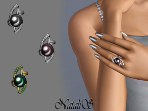 Sims 3 — NataliS Tahitian Pearl Ring FA-FE by Natalis — This beautifully designed pearl ring has been meticulously