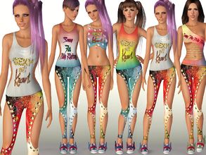 Sims 3 — SET ShakeProductions 007 (With Shoes) by ShakeProductions — Party set with wing shoes!
