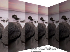 Sims 3 — MB-TimeToRelax1 by matomibotaki — MB-TimeToRelax1, wallpaper with 3 parts and no-recolorable motives, put them
