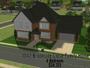 Sims 2 — 1041 Brookside Close (family home) by Homes4You2 — A spacious 4 bedroom family home with a large garden awaits
