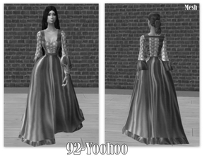 Sims 2 — Mesh-azf-dress051202 by Well_sims — Mesh for you.