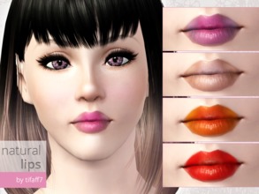 Sims 3 — Natural Lips by tifaff72 — Natural Lips. Teen - Elder. Female sims. Fully recolorable. ***Please don't re-upload
