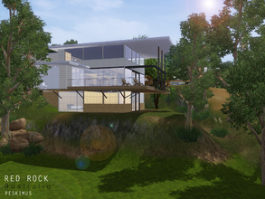 Sims 3 — Red Rock by peskimus — Red Rock is an Australian home built from ground red earth, metal cladding and recycled