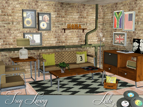 Sims 3 — Troy Living by Lulu265 — Retro Loft is there even such a style, I don't know, but these pieces just seemed to