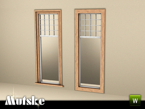 Sims 3 — Shingle window Tall 1x1 by Mutske — Part of the construtionset Shingle with a lot of window, doors, arches etc.