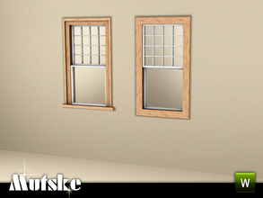 Sims 3 — Shingle window Counter 1x1 by Mutske — Part of the construtionset Shingle with a lot of window, doors, arches