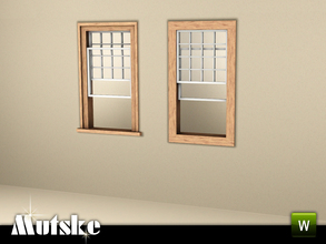 Sims 3 — Shingle window Counter Open 1x1 by Mutske — Part of the construtionset Shingle with a lot of window, doors,
