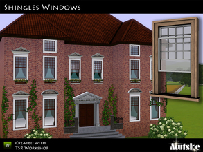 Sims 3 — Shingle Windows by Mutske — The Shingle style is distinctly American and traces its beginnings to the late 19th