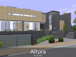 Sims 3 — Altura by -Jotape- — Altura is a modern and ECO beach house built with concrete and wood walls. Features