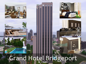 Sims 3 — Grand Hotel Bridgeport by -Jotape- — The Grand Hotel Bridgeport is a 5 star resort with 40 floors, big lobby,