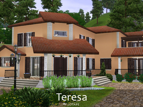 Sims 3 — Teresa by -Jotape- — Teresa is a mediterranean villa recently renovated. Features entrance hall, formal living
