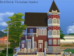 Sims 4 — Red Brick Victorian Starter Home by cm_11778 — This is a cute little Red Brick Victorian starter home for your