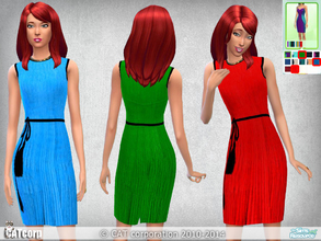 Sims 4 — CATcorp Dress001 Set by CATcorp — This is my first dresses for the Sims 4. Hope you like it. Do not use my