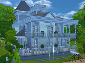 Sims 4 — Aphrodite House by Metens — This beautiful and chic house was created in the same style than the first world. It