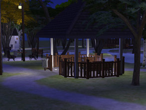 Sims 2 — Vinewood Central Park by PyroSunset2 — Central Park of the Vinewood Business District I\'m working on.
