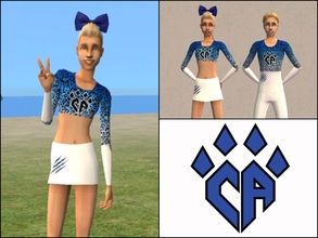 Sims 2 — Cheer Athletics Cheetahs Female Uniform by Cheer4Sims2 — Cheer Athletics Cheetahs Female Uniform