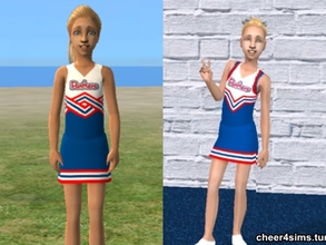 Sims 2 — Panthers Cheerleader Uniform by Cheer4Sims2 — Panthers Cheerleader Uniform