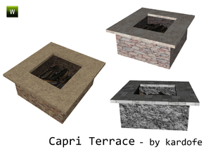Sims 3 — kar_ Capri Terrace_FirePitValue by kardofe — Fire pit value by kardofe